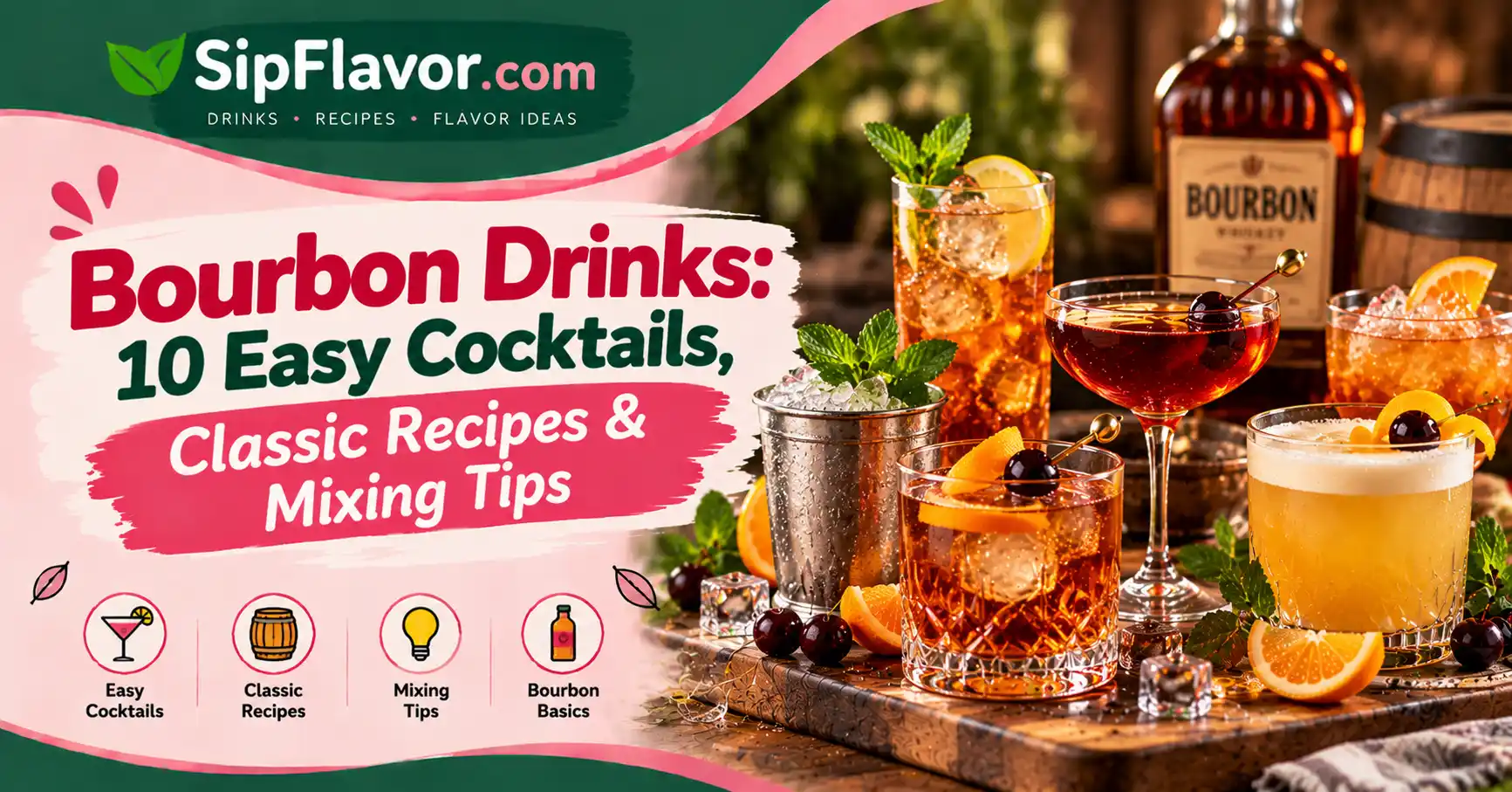 Bourbon Drinks: 10 Easy Cocktails, Classic Recipes & Mixing Tips