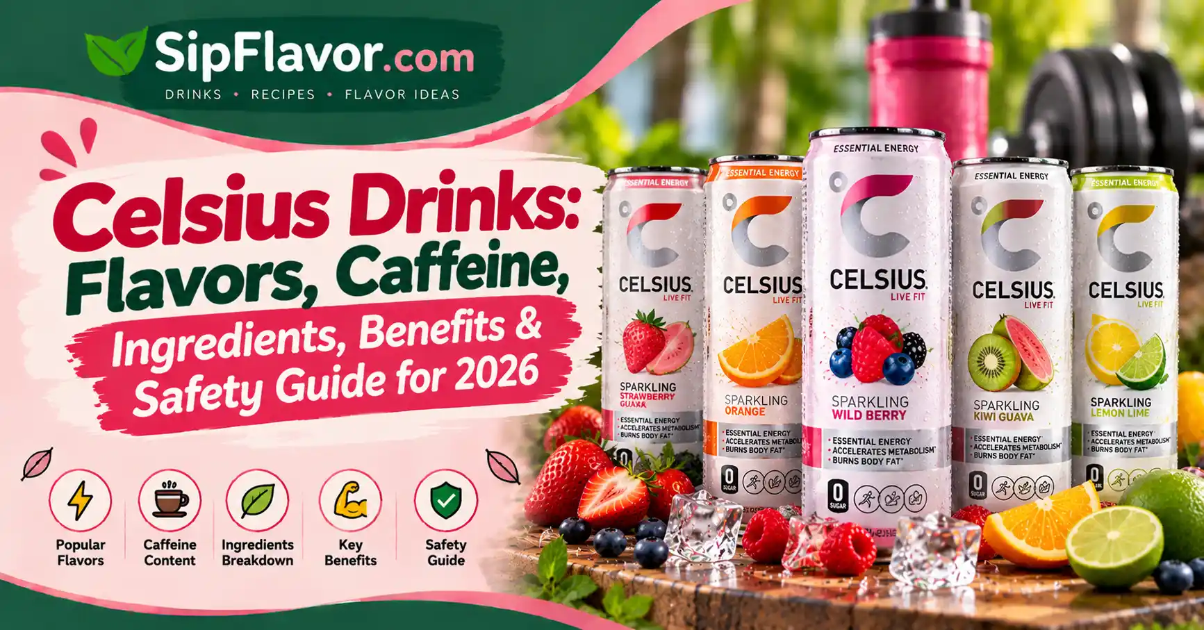 Celsius Drinks: Flavors, Caffeine, Ingredients, Benefits & Safety Guide for 2026